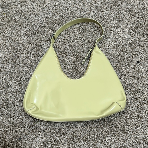 BY FAR Amber Olive Semi Patent Leather Purse - Picture 2 of 7